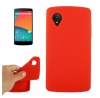 FUNDA SILICONA GEL PARA LG NEXUS 5 D821 ROJO